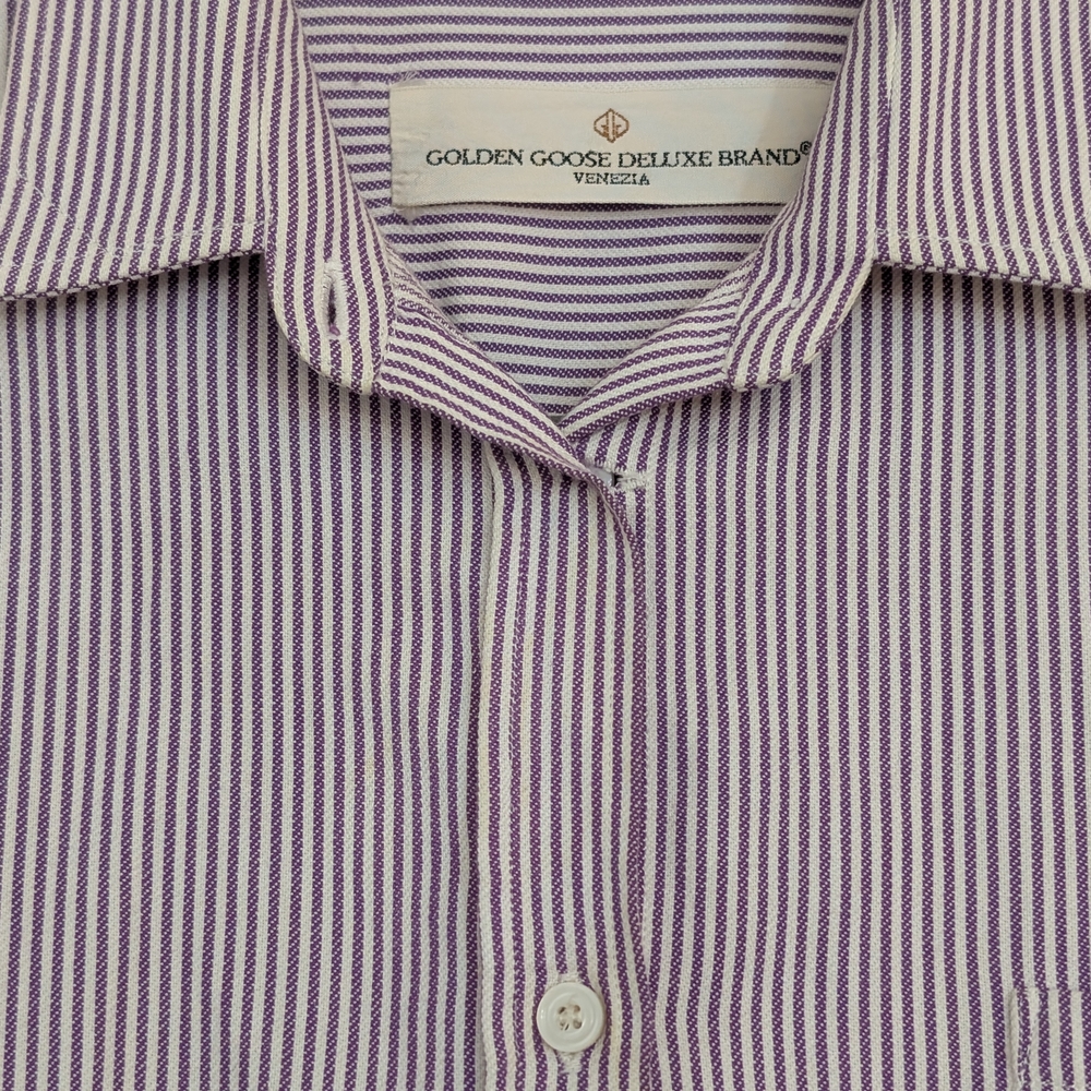 Golden Goose Pinstripe Shirt XS - Picture 5 of 7